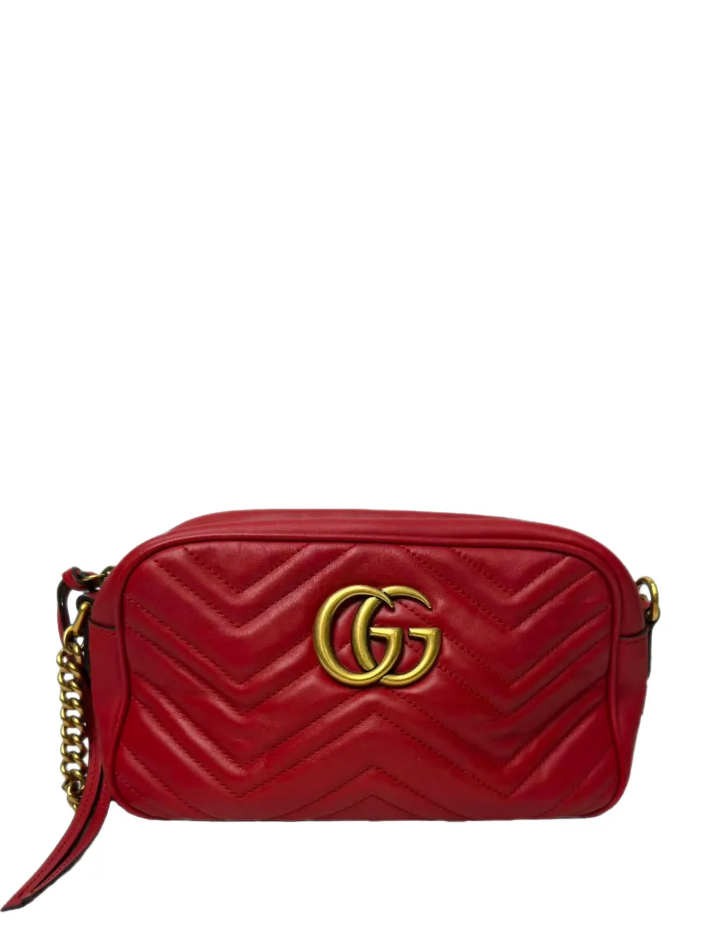 Gucci Pre-Owned late 2010s Marmont quilted shoulder bag - Rosso