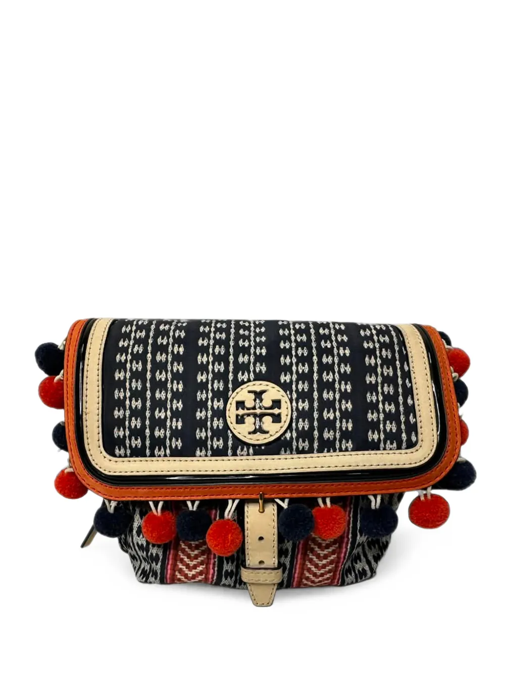 Tory Burch Scout pom-pom crossbody bag - Blau