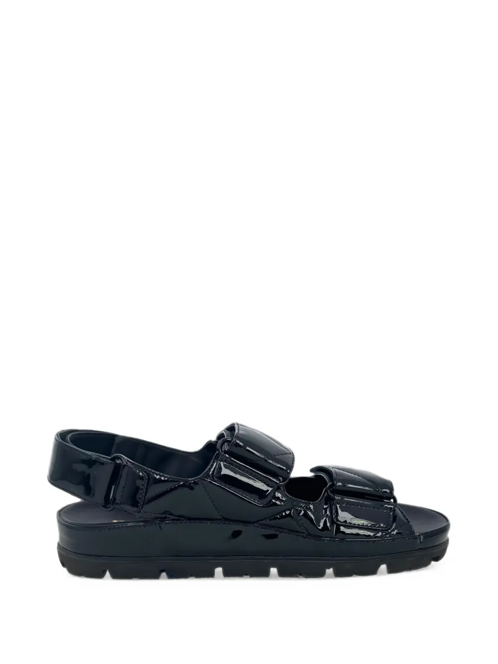 Prada Pre-Owned Quilted slingback sandals - Nero