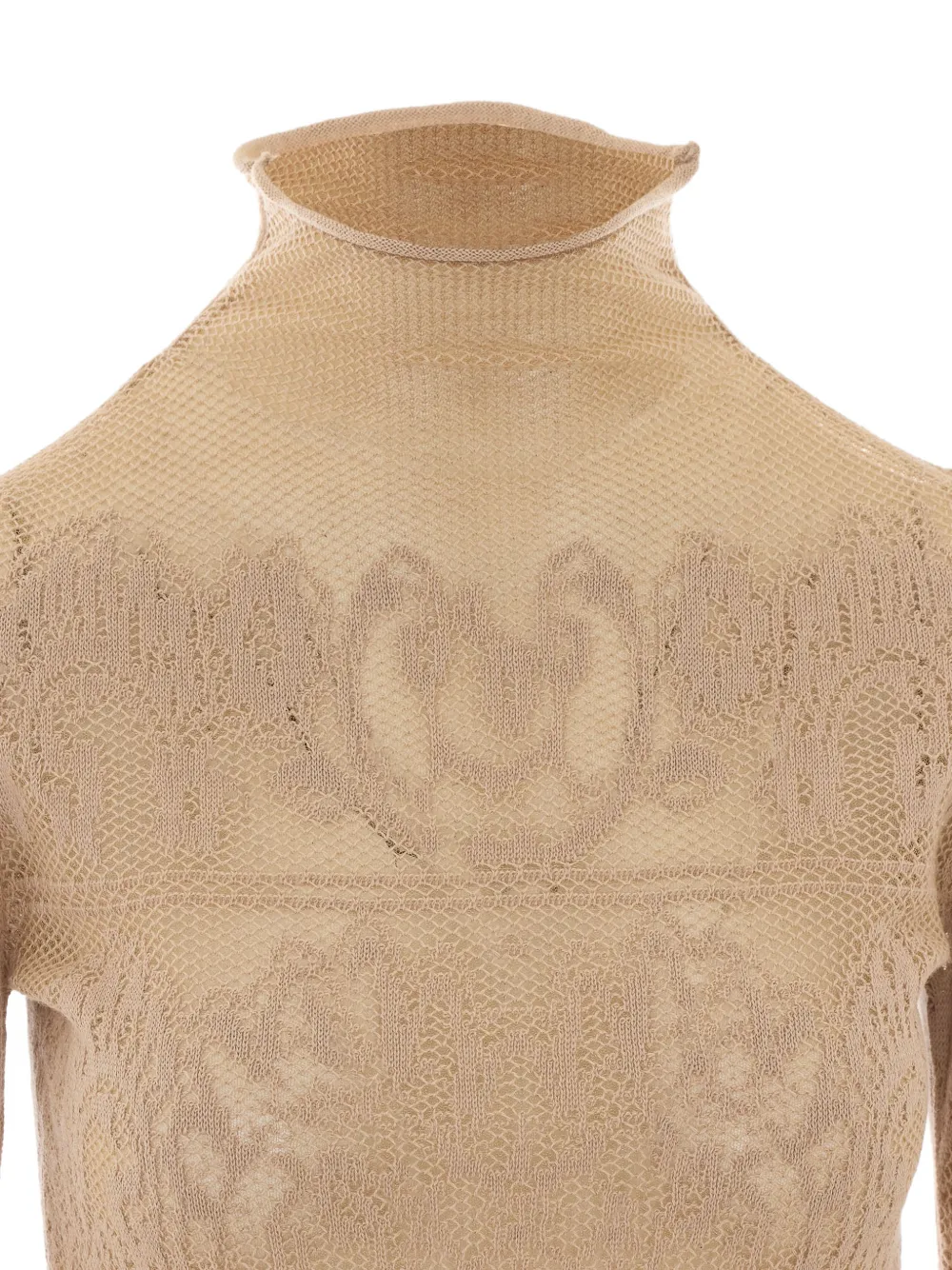 TWINSET Coltrui met jacquard Beige