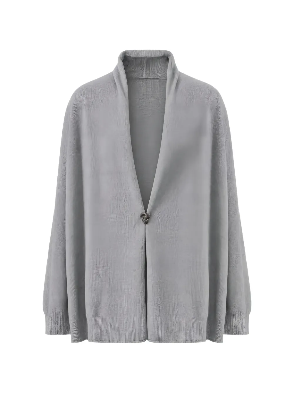 Fabiana Filippi Platinum bead-embellished shawl-collar cardigan - Grigio