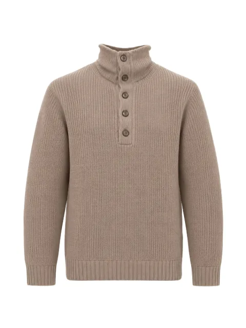 04651 / A TRIP IN A BAG ribbed-knit button-up sweater