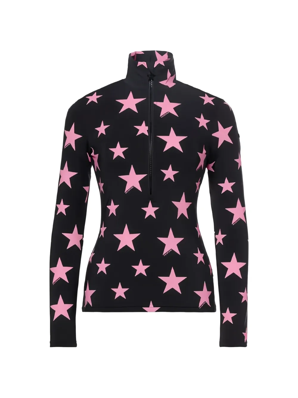 Goldbergh Lunaria star-print half-zip sweatshirt - Noir
