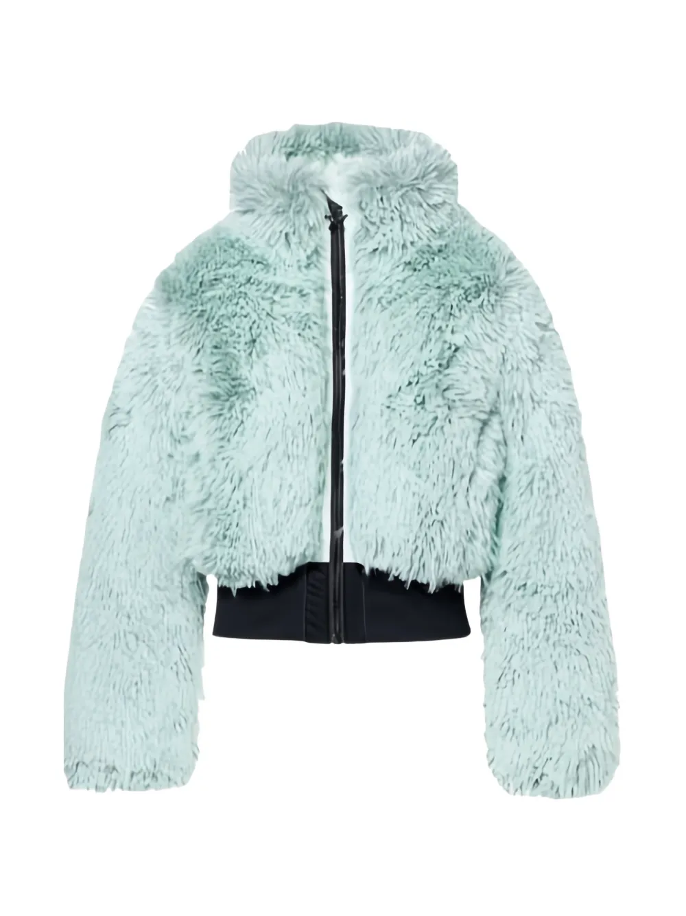 Goldbergh Fuwa faux-fur hooded cropped jacket Groen