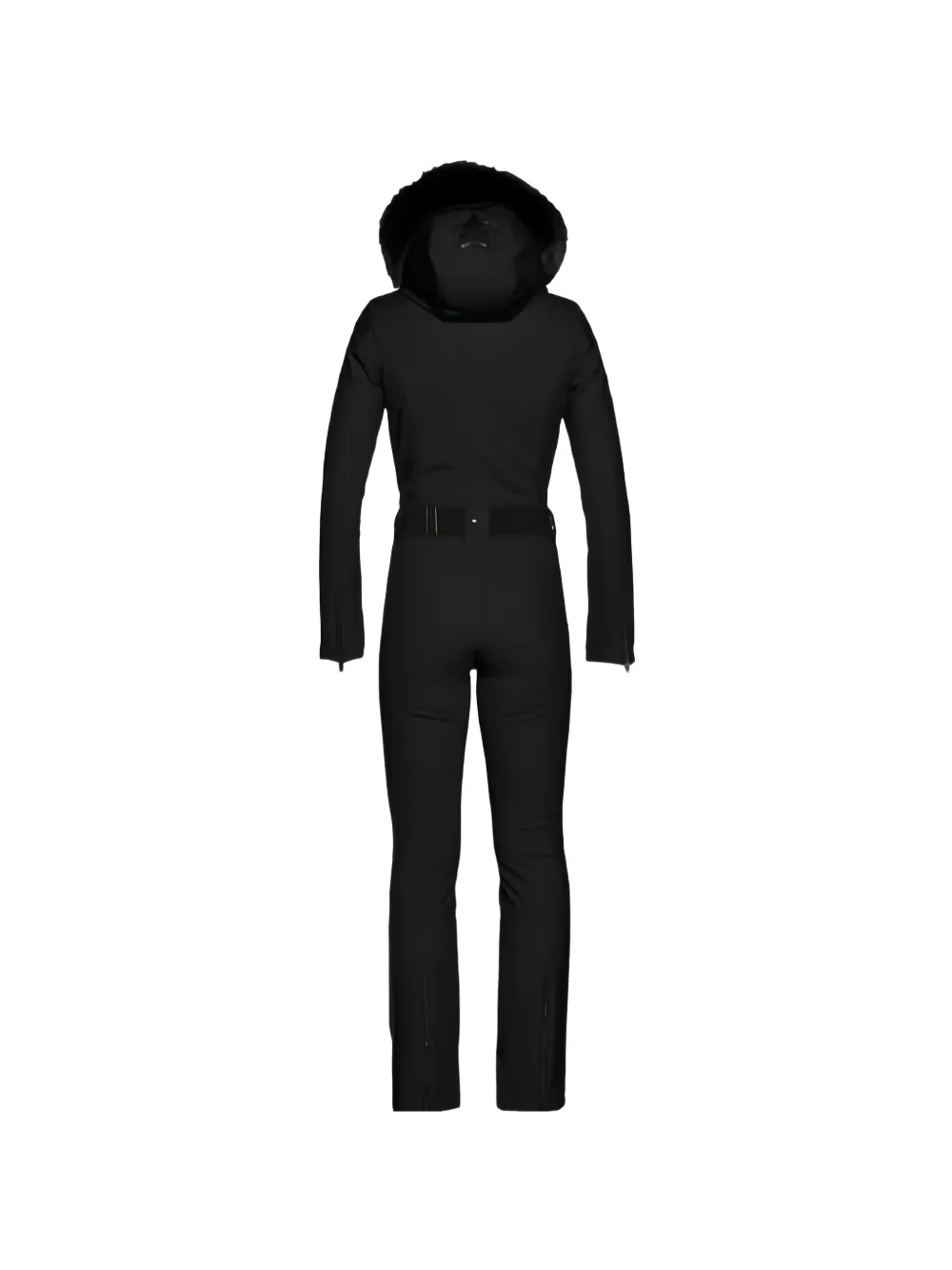 Goldbergh Parry belted faux-fur hooded ski suit Zwart