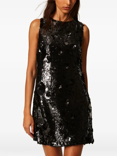 TWINSET robe longue ornée de sequins à fleurs