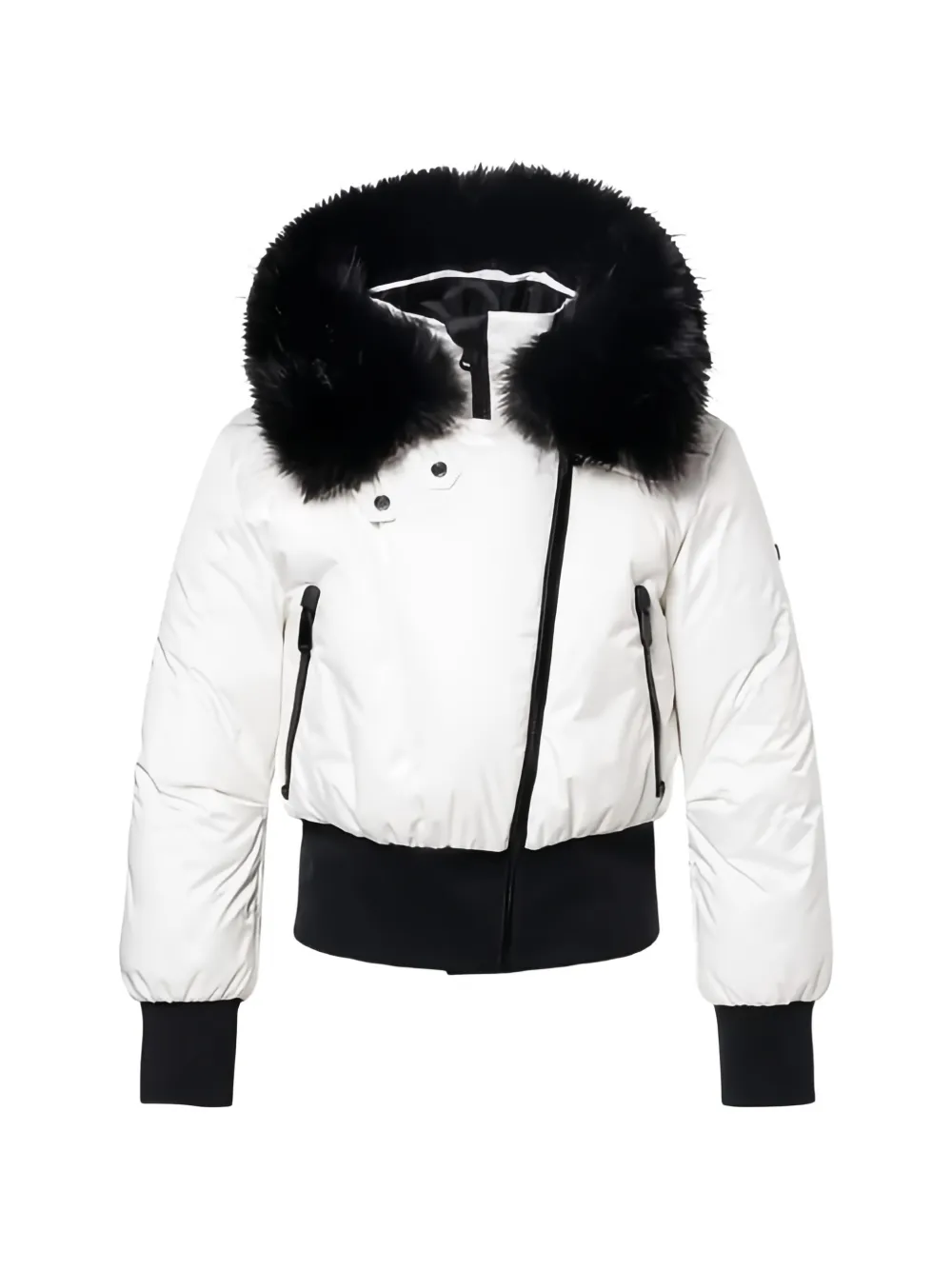 Goldbergh faux-fur trim padded jacket - Blanc Goldbergh faux-fur trim padded jacket - Blanc