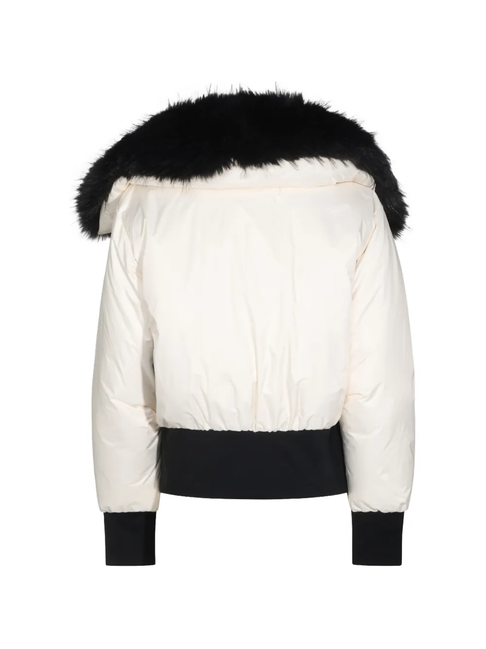 Goldbergh faux-fur trim padded jacket Wit
