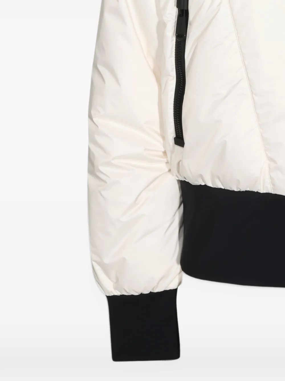 Goldbergh faux-fur trim padded jacket Wit
