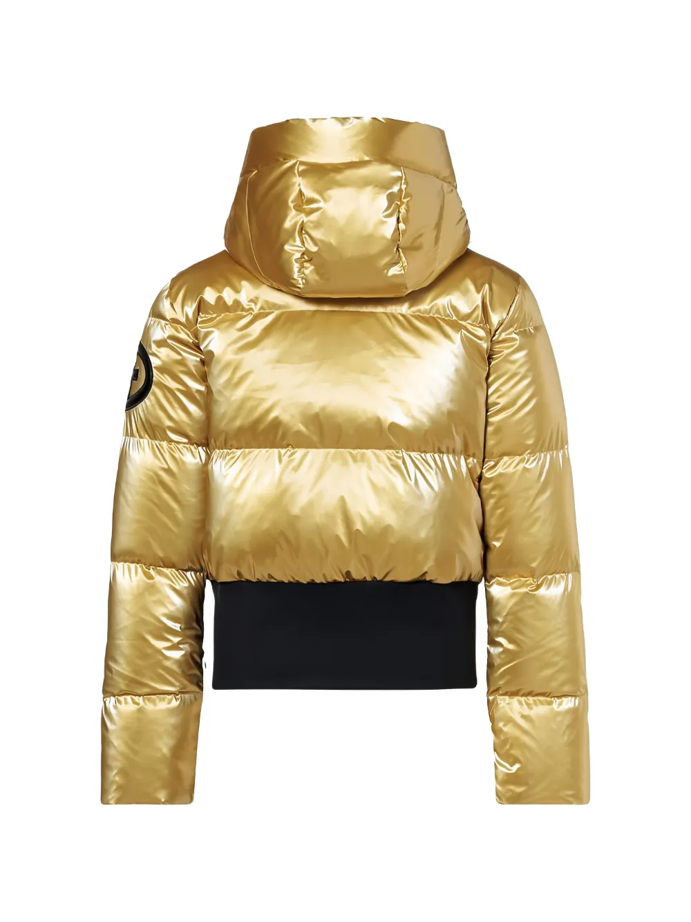 Goldbergh Bombardino metallic-effect padded ski jacket Goud
