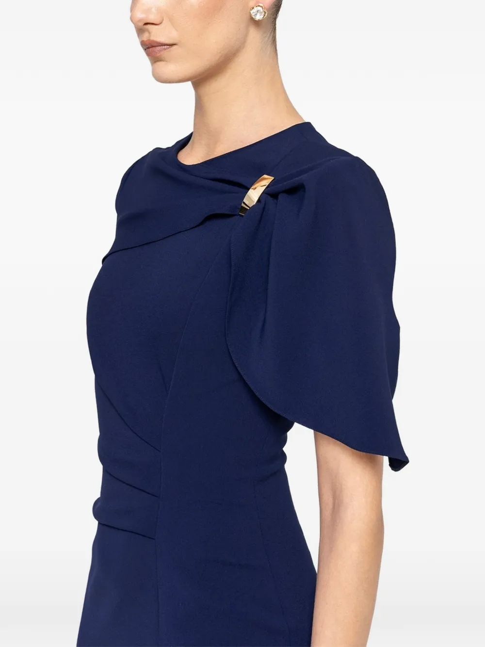 NISSA Getailleerde midi-jurk Blauw