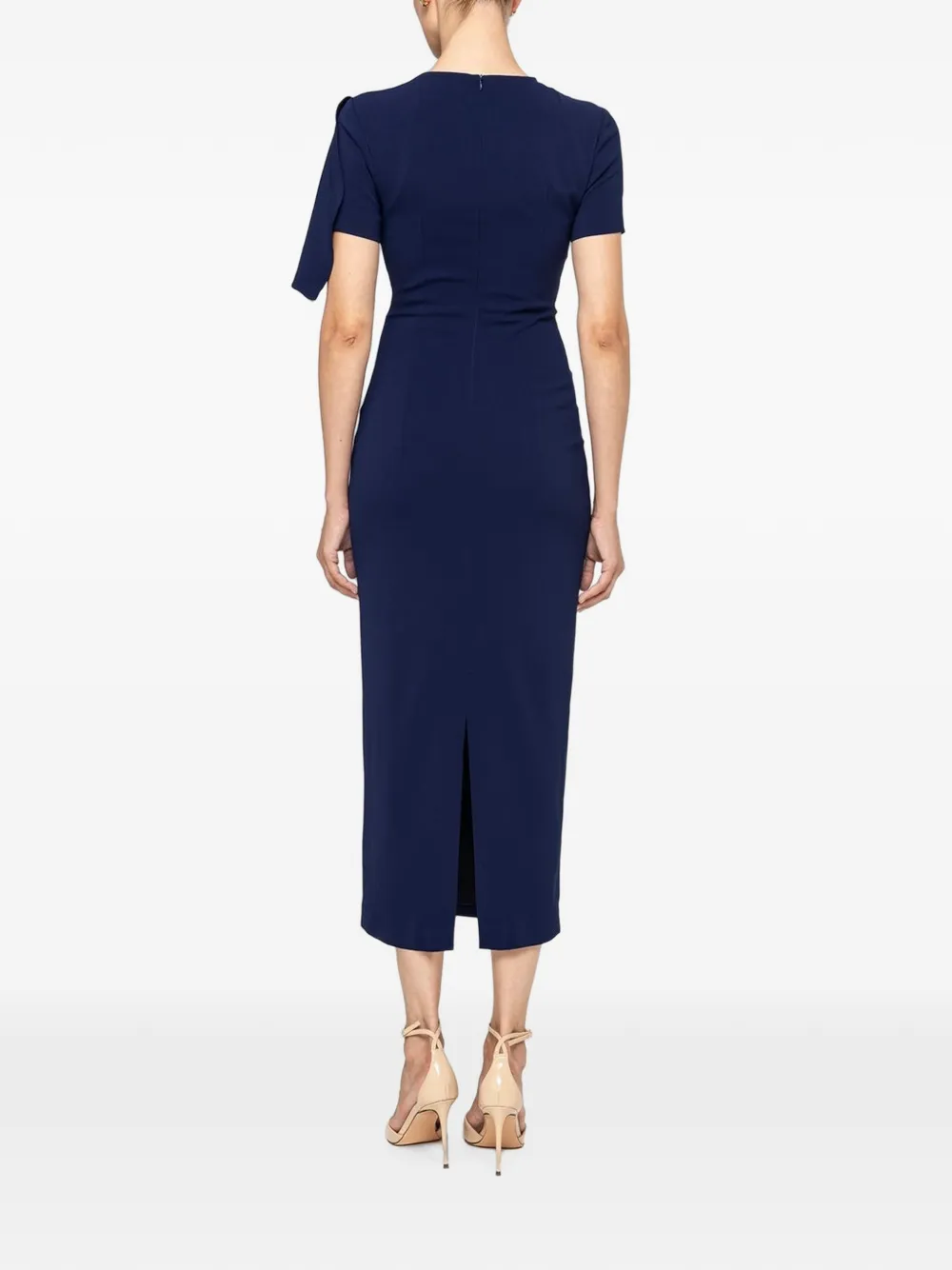 NISSA Getailleerde midi-jurk Blauw