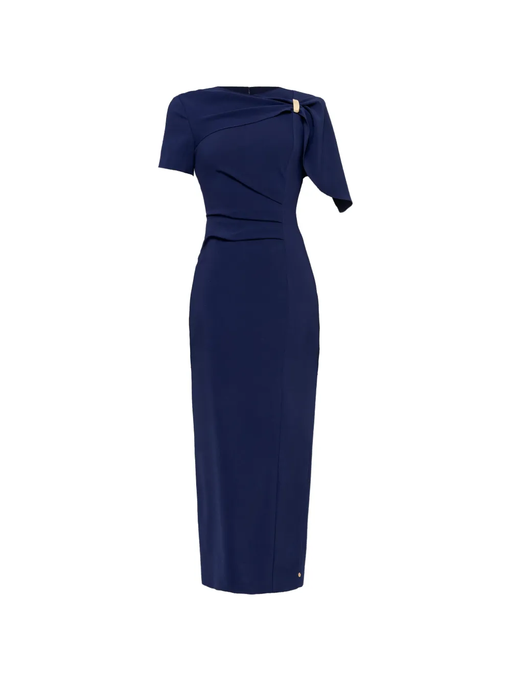 NISSA fitted midi dress - Blu