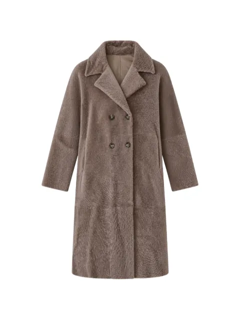 ASPESI double-breasted shearling coat