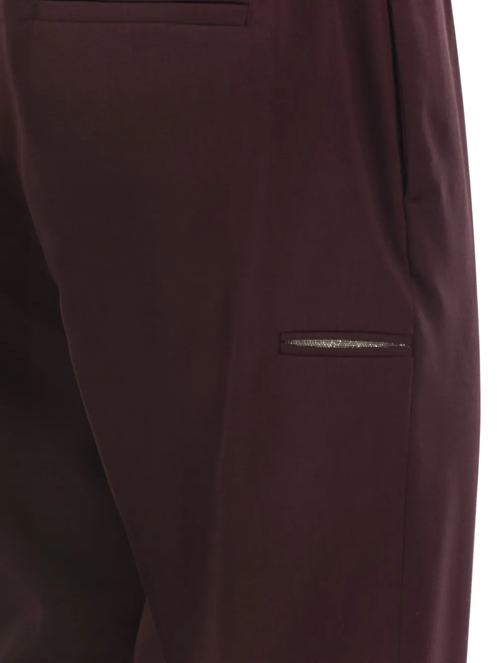 Peserico Punto Luce broek met toelopende pijpen Rood