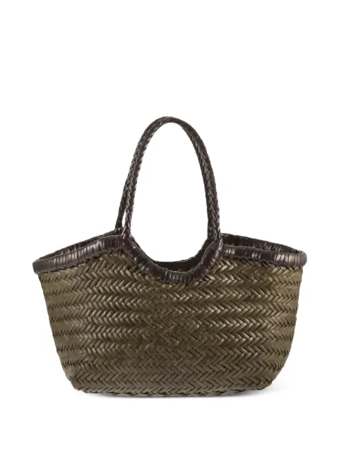 Dragon Nantucket woven leather tote bag