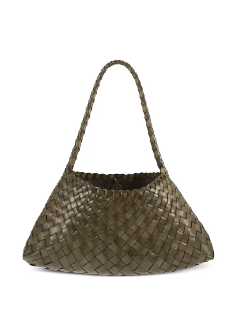 Dragon Rosanna woven leather tote bag