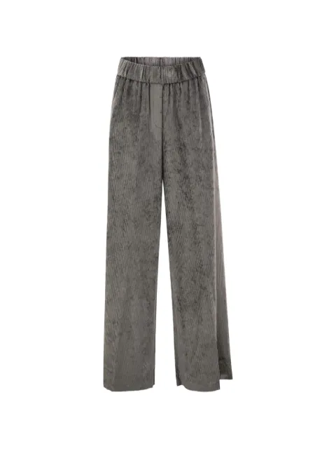 Peserico corded-velvet palazzo pants