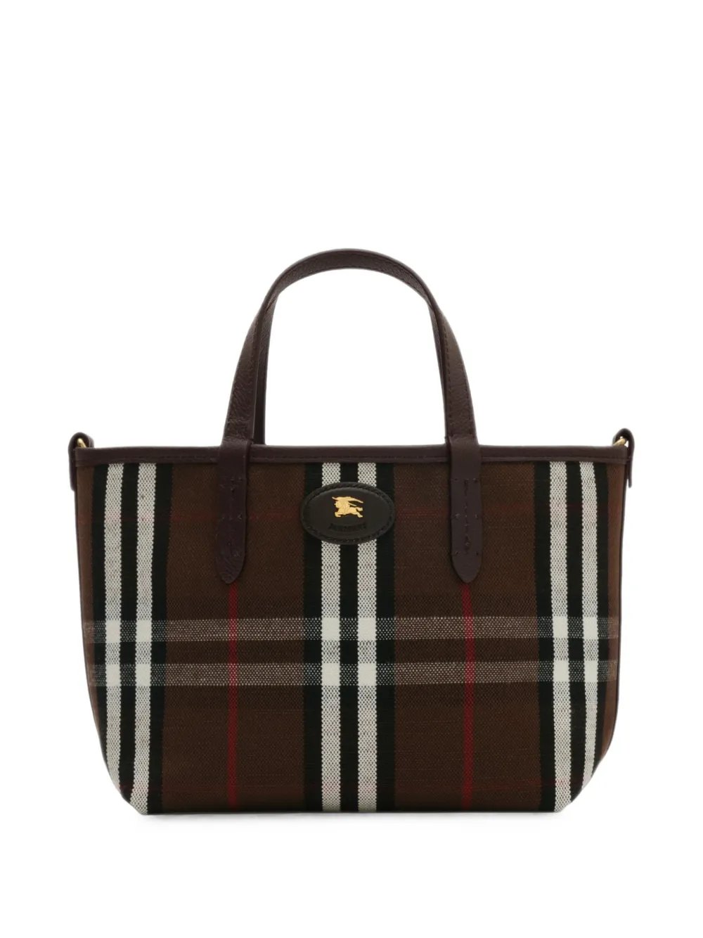 Burberry Bloomsbury omkeerbare mini-shopper Bruin