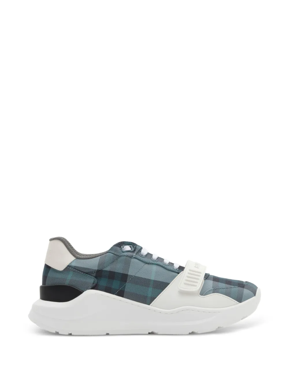 Burberry check and leather sneakers - men - Polyamide/Calf Leather/Polyurethane/Polyester/Polyamide/Polyurethane/Zinc Alloy/Polyester/Calf Leathe...