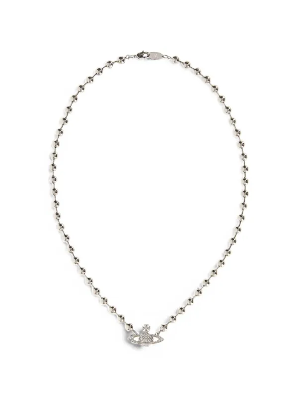 Vivienne Westwood Thames Mini Bas Relief Necklace | Silver | FARFETCH