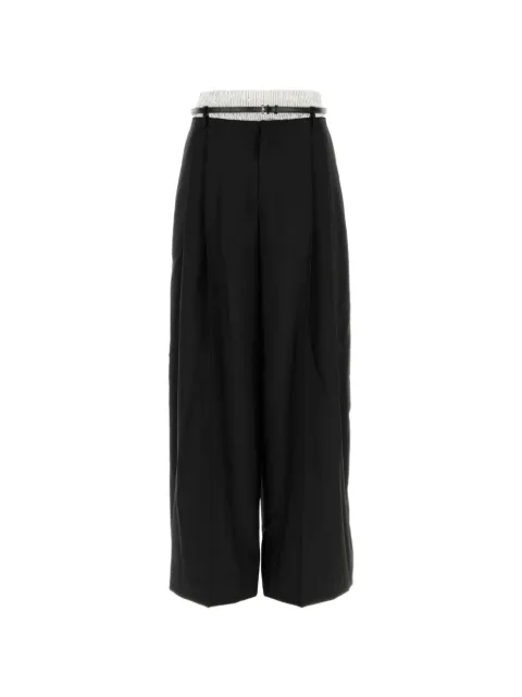Alexander Wang mid-rise layered boxer tailored pants