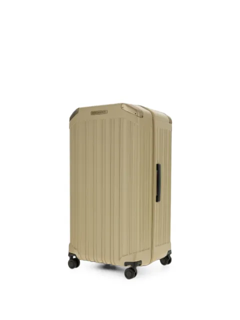 PIQUADRO ridged hard-shell suitcase