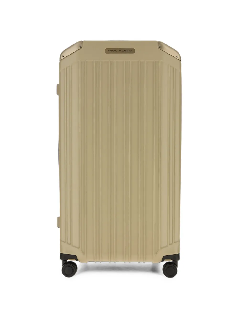 PIQUADRO Geribbelde koffer Beige