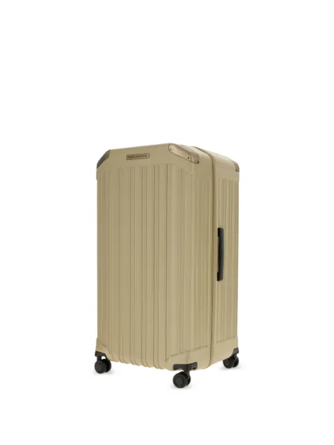 PIQUADRO ridged hard-shell suitcase