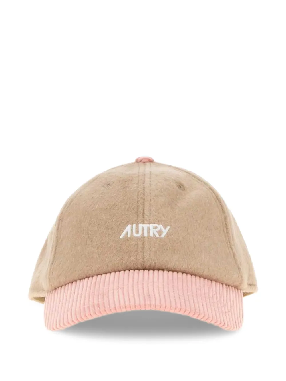 Autry logo-embroidered corduroy-brim baseball cap