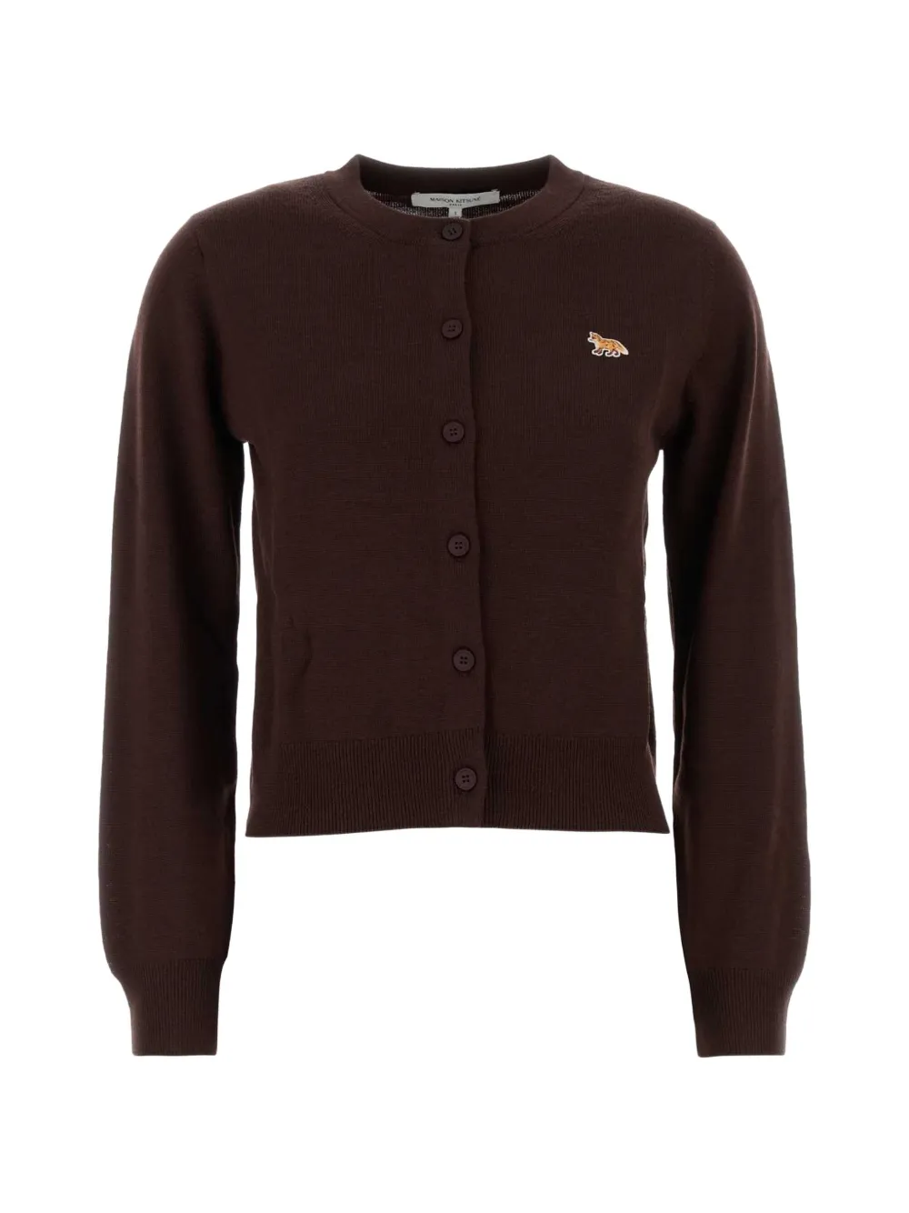 Maison Kitsuné Chocolate wool cardigan - Braun