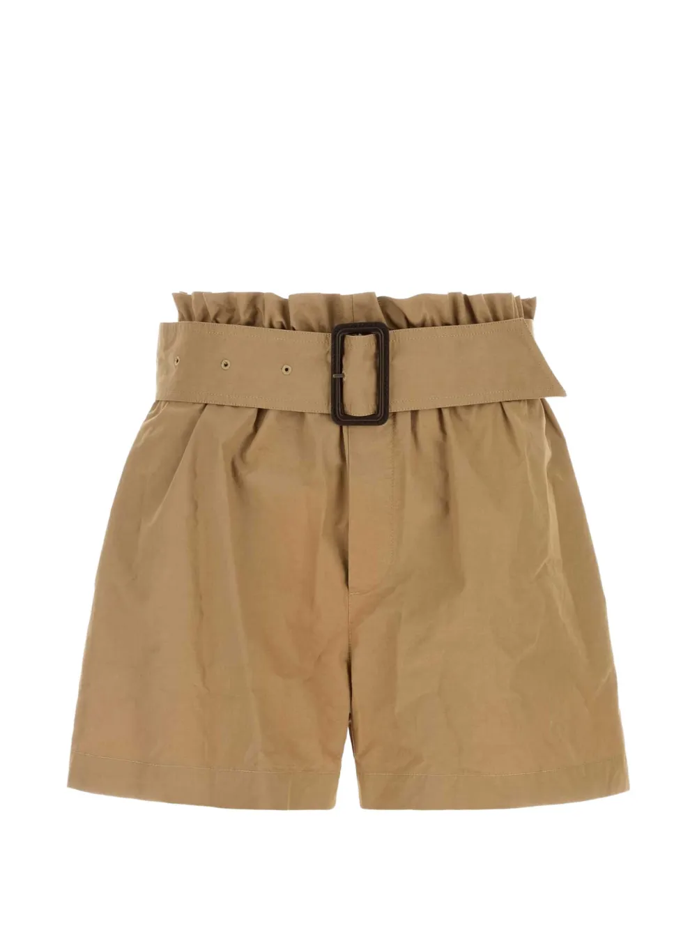 Saint Laurent belted paperbag-waist shorts