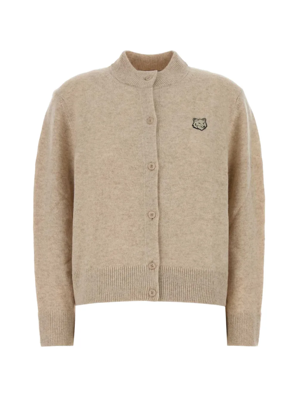 Maison Kitsuné Fox Head wool cardigan - Toni neutri