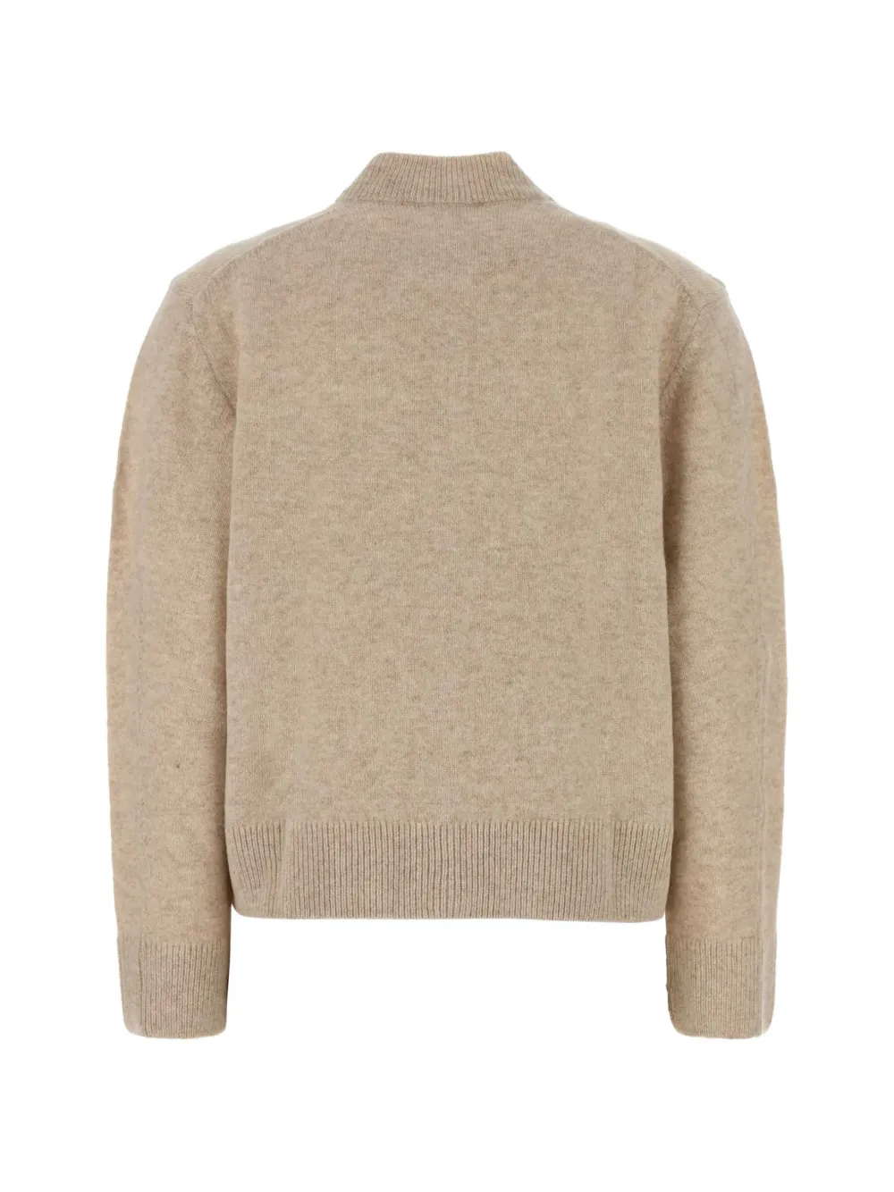 Maison Kitsuné Fox Head wollen vest Beige