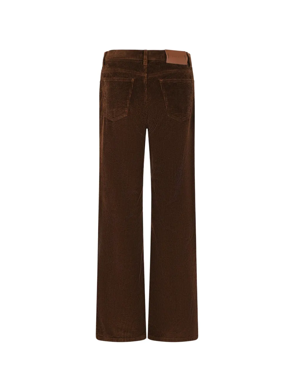 Marni Ribfluwelen straight broek Bruin