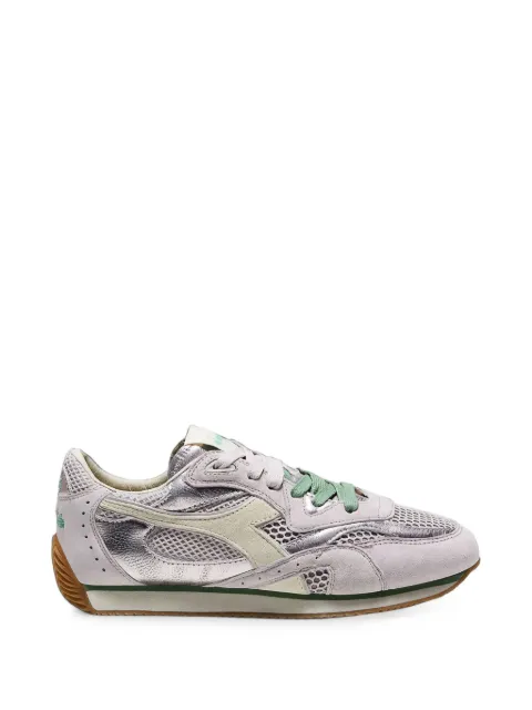 Diadora Equipe metallic-effect mesh-panel sneakers