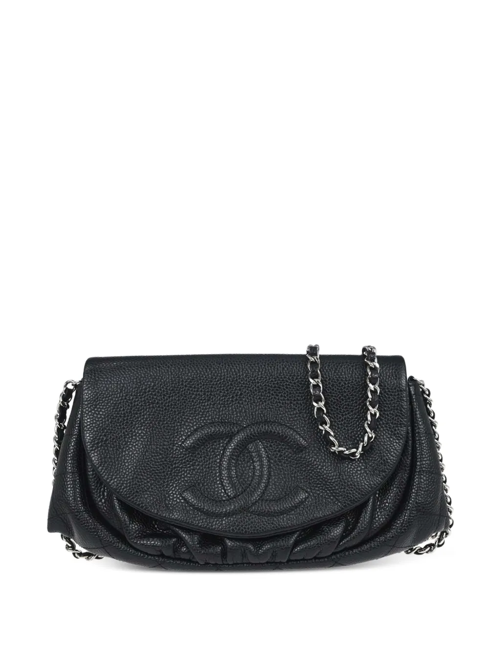 CHANEL Pre-Owned Borsa a tracolla Half Moon 2012 - Nero