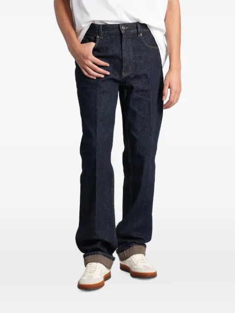 Emporio Armani jeans rectos con placa del logo