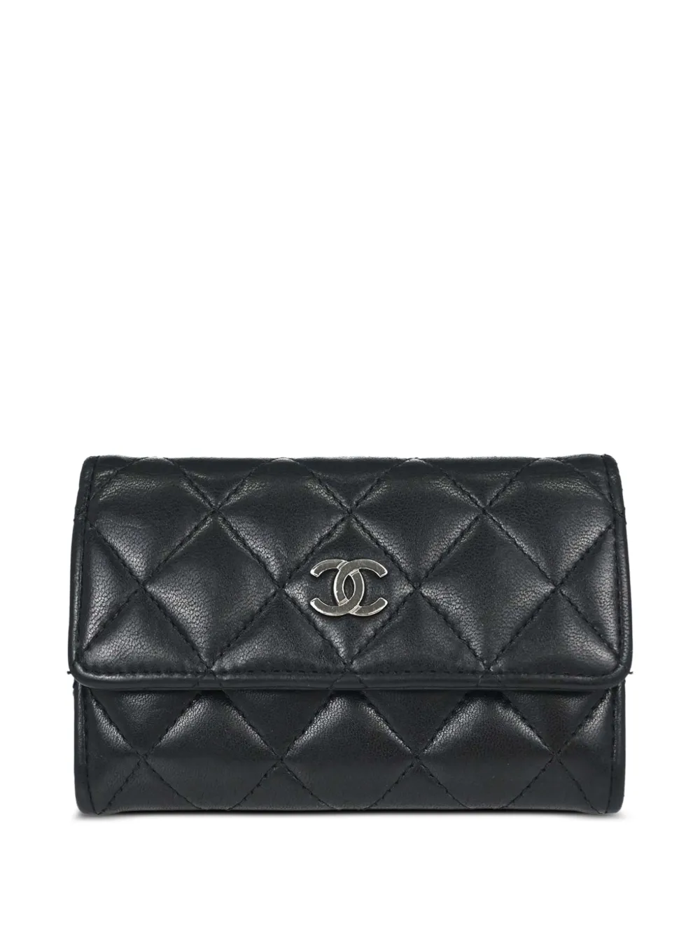 CHANEL Pre-Owned Portamonete trapuntato CC 2014 - Nero