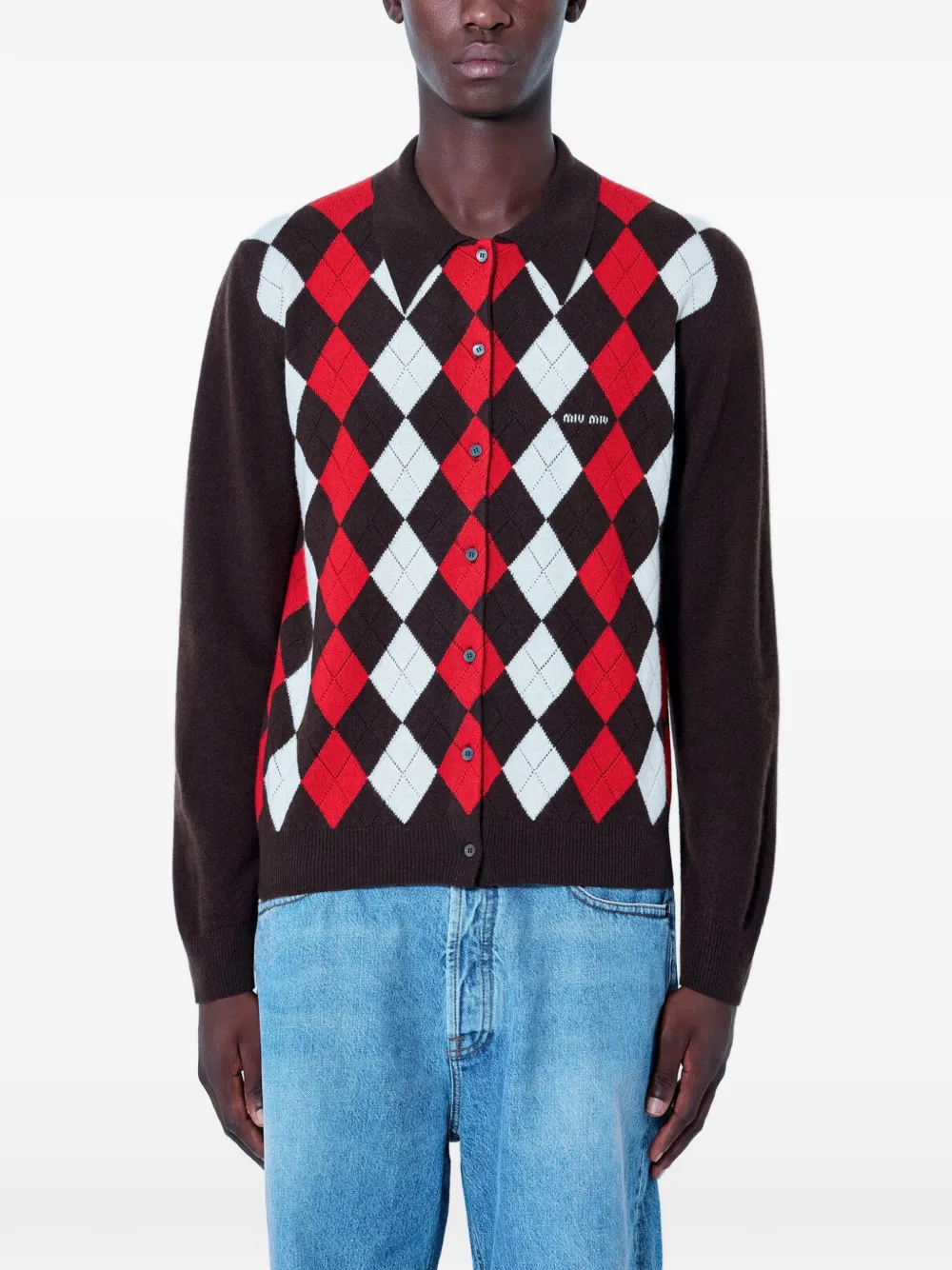 Miu Miu cashmere cardigan - Marrone