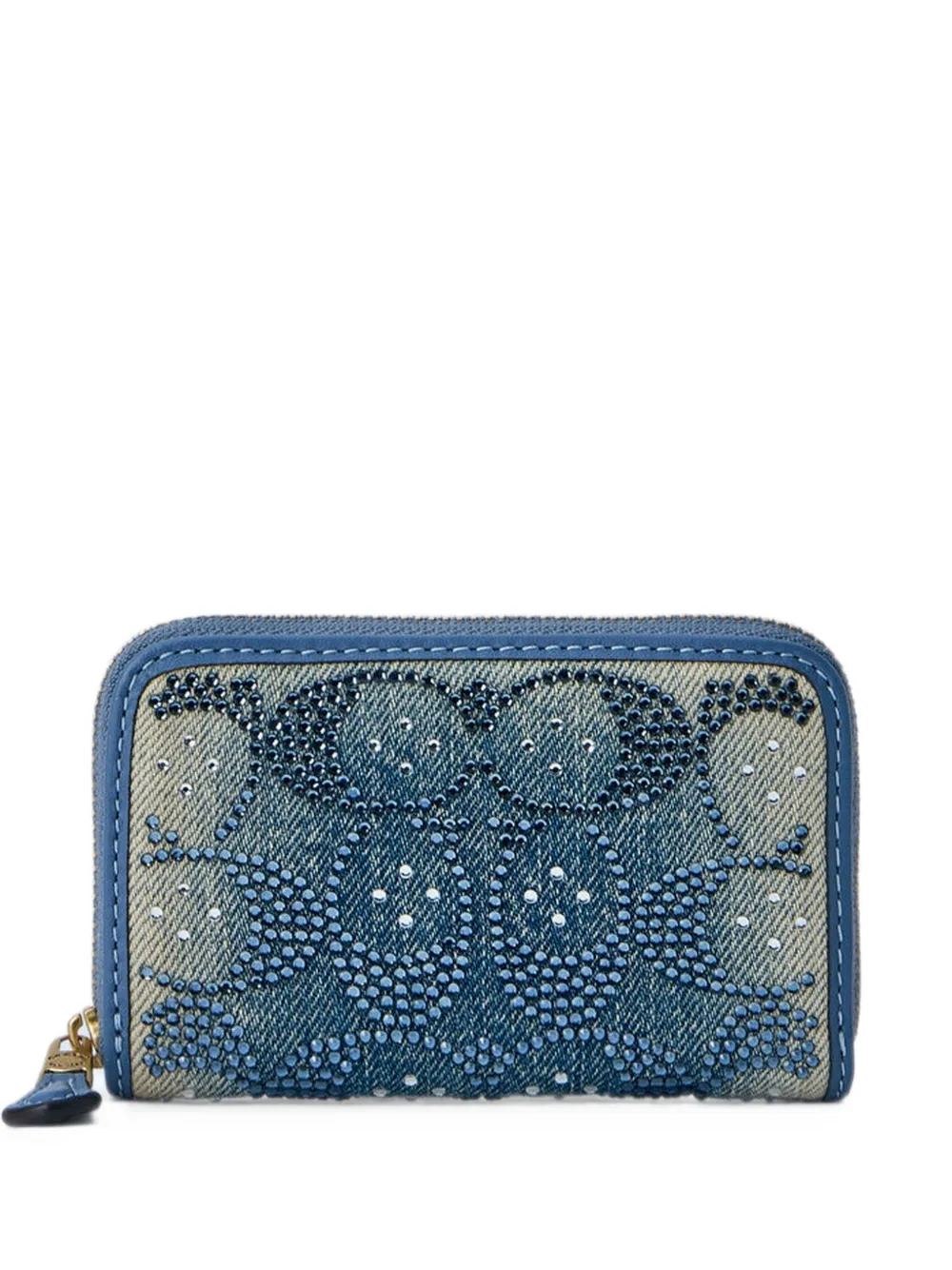 Coach crystal-embellished wallet - Blu