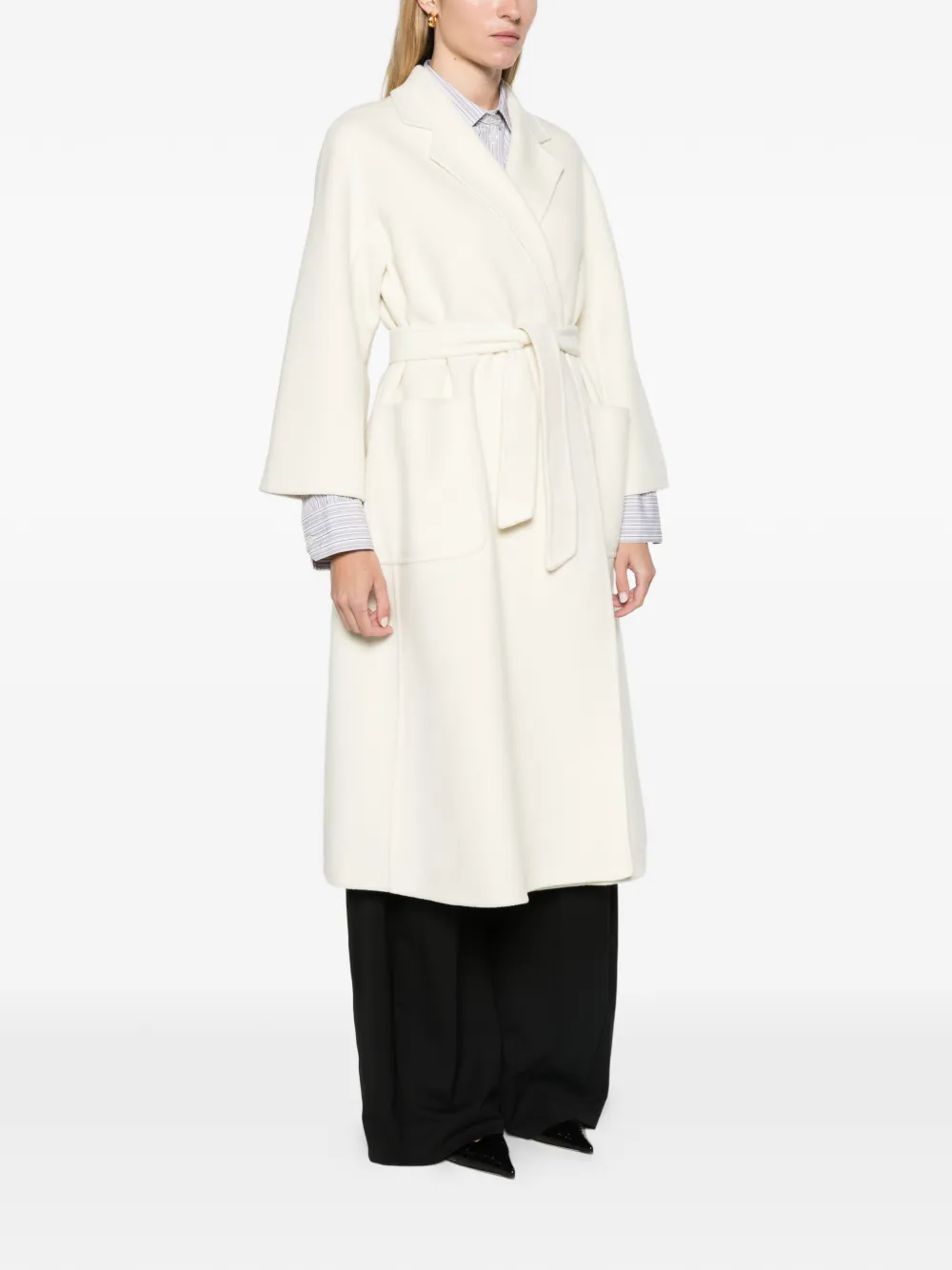 Max Mara Ludmilla Icon coat white Wit