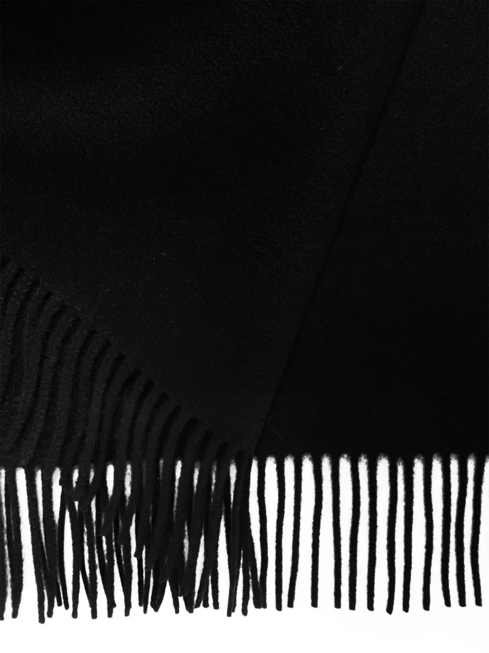 Max Mara cashmere stole with logo black Zwart