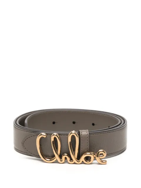 Chloé Iconic logo-plaque belt