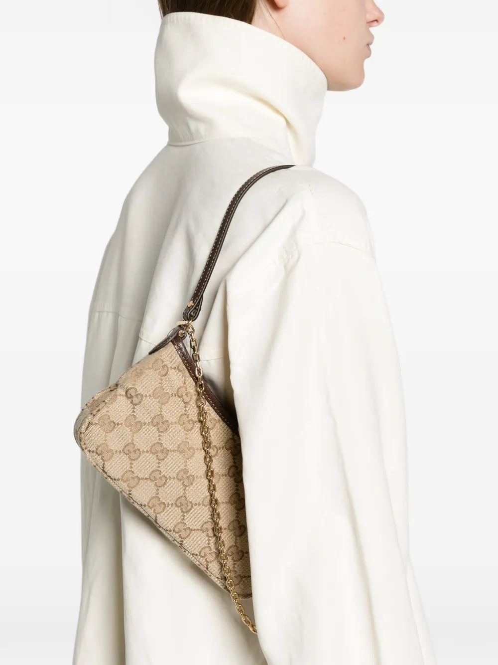 Gucci Gossip small shoulder bag Beige