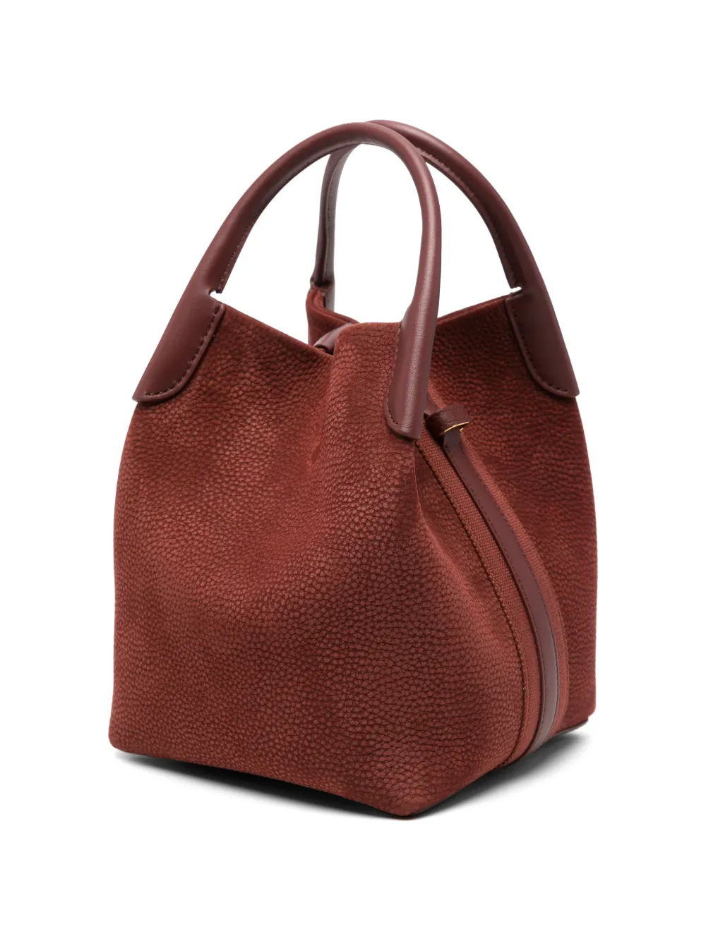 Loro Piana Bale pebbled-leather tote bag Rood