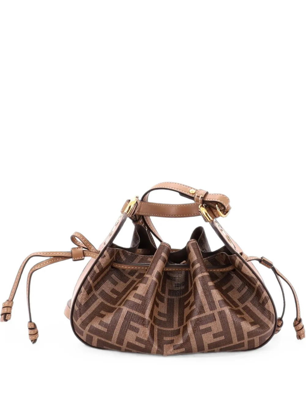 Fendi Pre-Owned Borsa a secchiello Zucca mini - Marrone