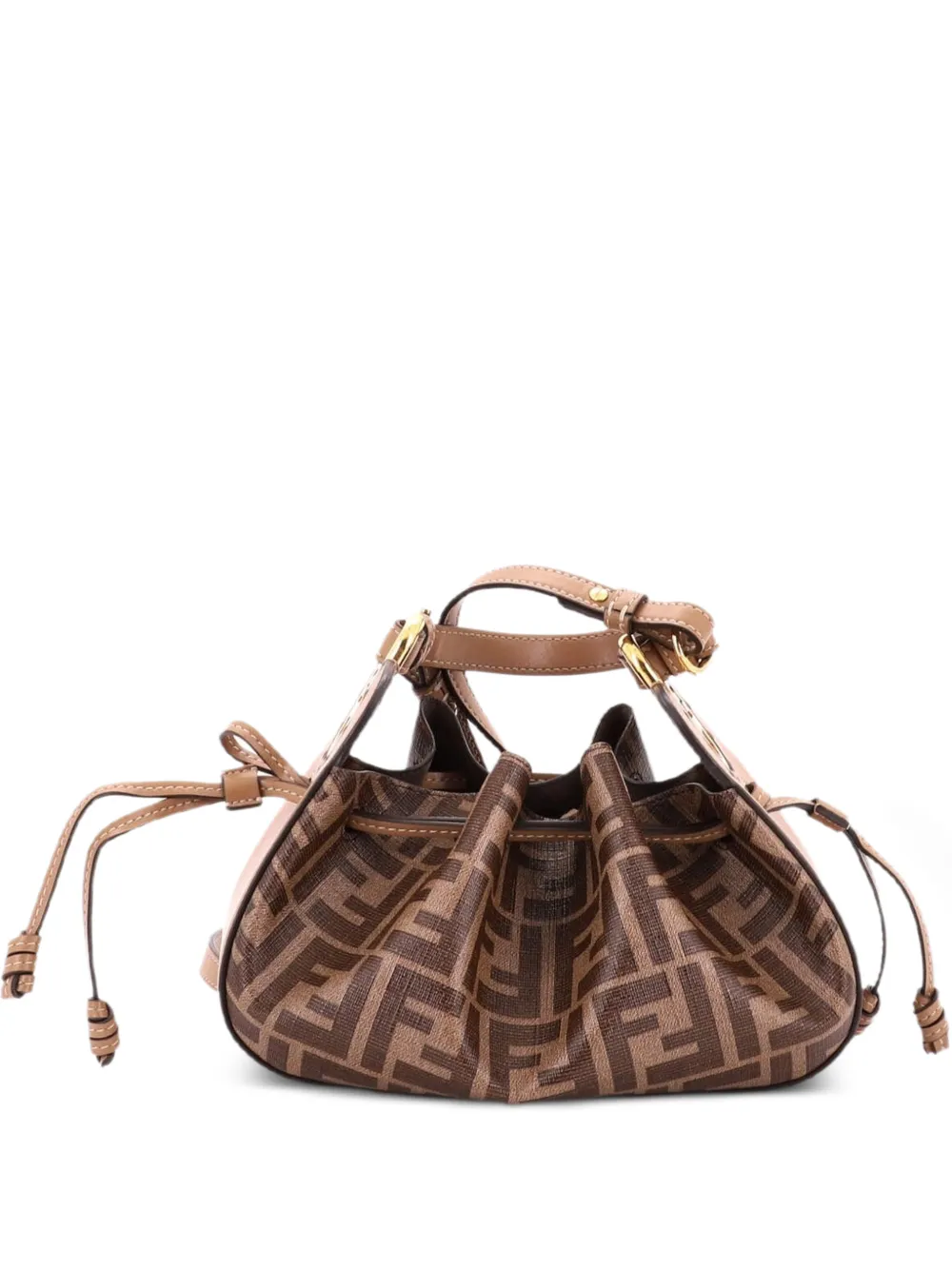 Fendi Pre-Owned Borsa a secchiello Zucca mini - Marrone