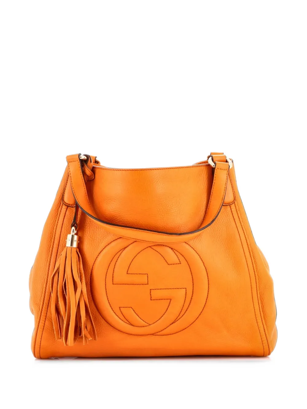 Gucci Pre-Owned Borsa a spalla Soho media in pelle - Arancione