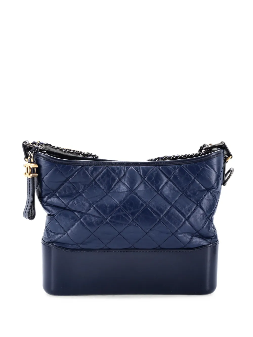 CHANEL Pre-Owned Borsa passepartout Gabrielle media in pelle di vitello trapuntata - Blu